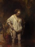 A Woman Bathing (mk33) REMBRANDT Harmenszoon van Rijn